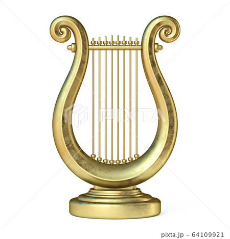 音楽 ハープ 竪琴 金のイラスト素材 - PIXTA