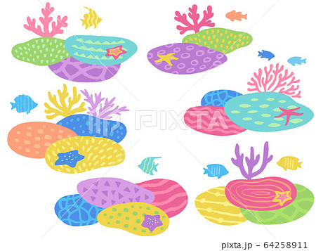 珊瑚のイラスト素材集 ピクスタ