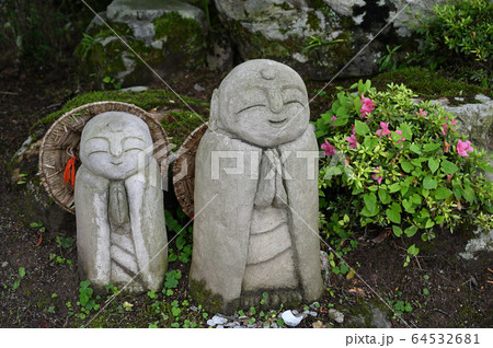 傘地蔵 かわいいの写真素材