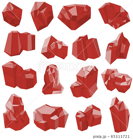 ベクター 石 岩 鉱石のイラスト素材