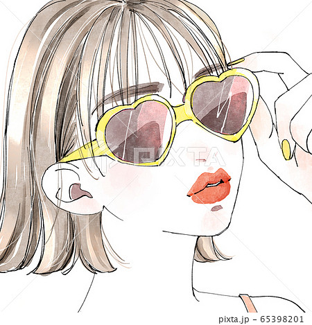 ボブ 女の子のイラスト素材