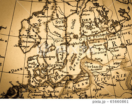 世界地図 地図 フィンランド 北欧の写真素材