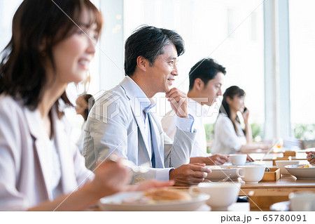 社員食堂の写真素材