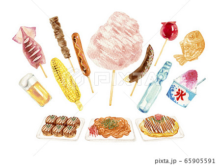 いか焼きのイラスト素材 いか焼きのイラスト素材
