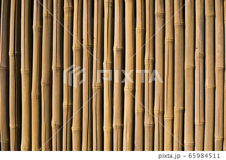 竹壁 竹 外壁 竹細工の写真素材