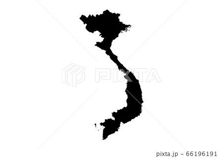 ベトナム 地図 イラスト グラフィックのイラスト素材