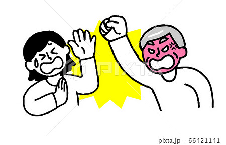 殴るのイラスト素材