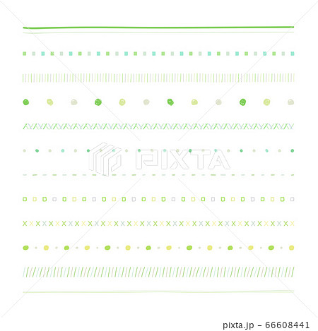 点線 線 ライン 手描き かわいいのイラスト素材 Pixta