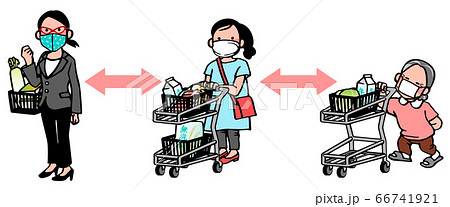 お買い物のイラスト素材