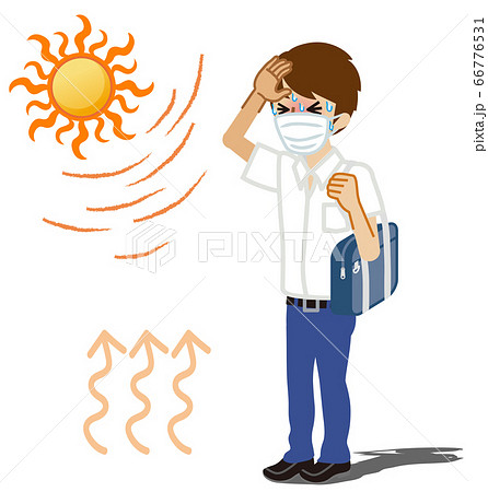 暑いのイラスト素材