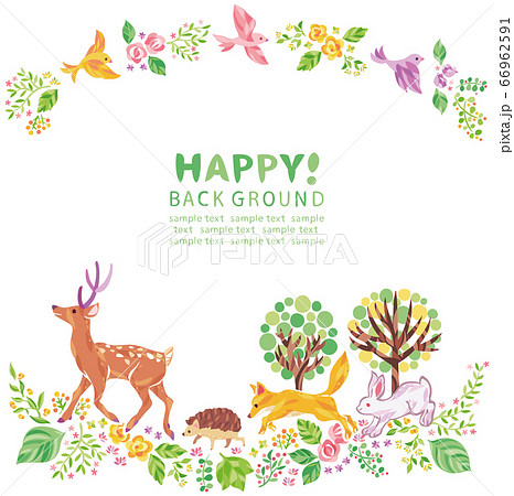 北欧鳥のイラスト素材