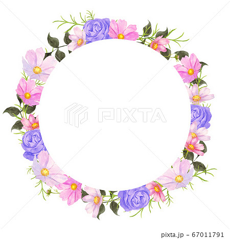 紫の花のイラスト素材