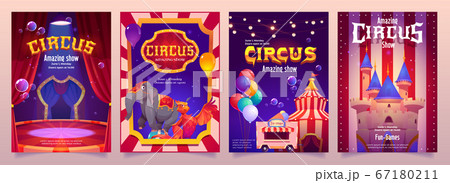 サーカス ポスター 張り紙 貼り紙のイラスト素材 - PIXTA