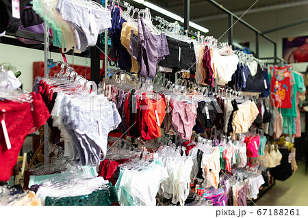 store of women's sexy lingerie, bras and panties - Stock Photo [67188194] -  PIXTA