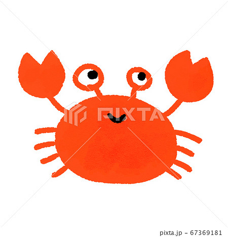 海 海岸 蟹 かわいいのイラスト素材