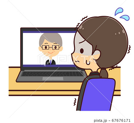 緊張のイラスト素材 緊張のイラスト素材