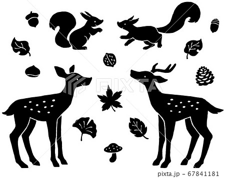 シカ 鹿 のイラスト素材集 ピクスタ