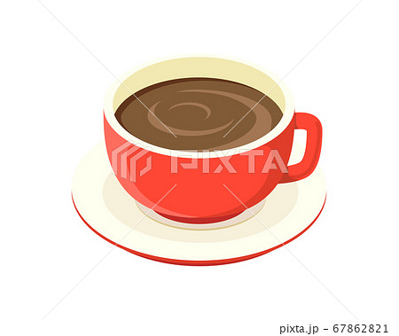 カフェオレのイラスト素材