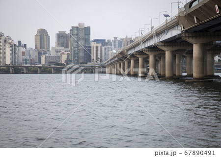 麻浦大橋の写真素材