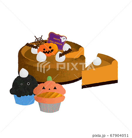 カップケーキ 動物 アニマル スイーツのイラスト素材