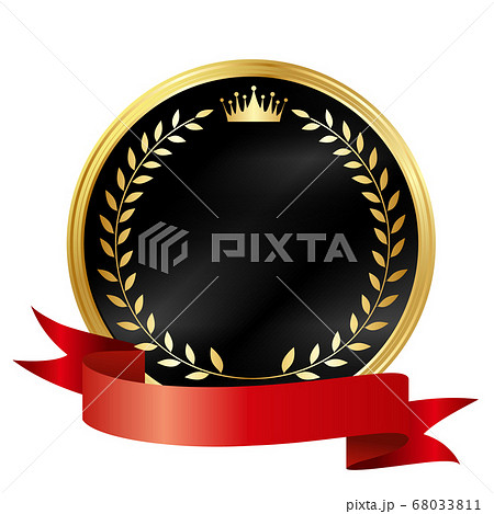 王冠　リボン　金　アイコン
