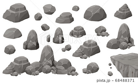 ベクター 石 岩 鉱石のイラスト素材