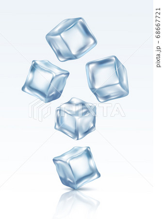 溶ける氷のイラスト素材