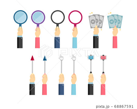 持つ 男性 人物 指し棒の写真素材