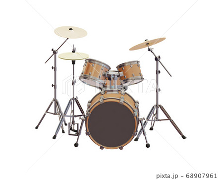 ドラムキット 楽器 パーカッション ドラムのイラスト素材