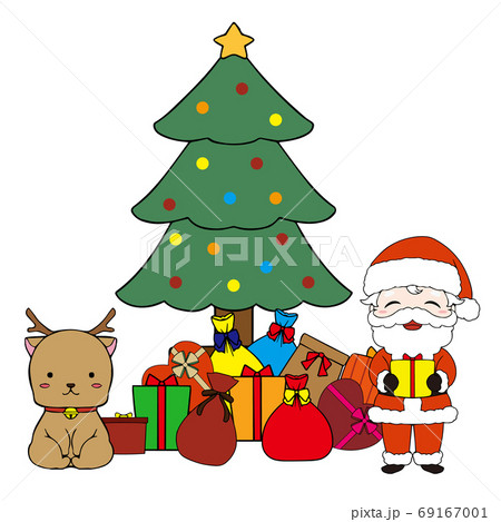 クリスマス サンタクロース クリスマスツリー プレゼントの