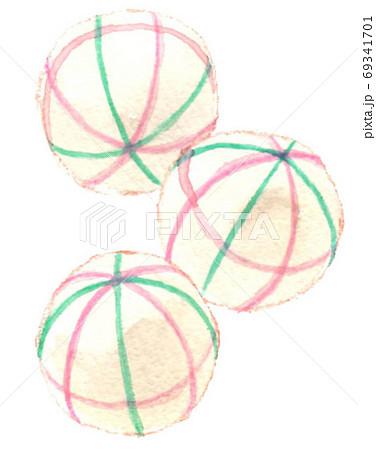 手鞠麩のイラスト素材