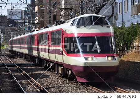 Hise 特急ロマンスカー 形 ロマンスカーの写真素材