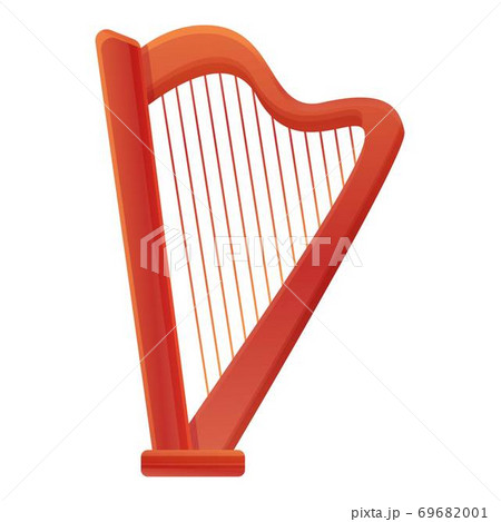 音楽 ハープ 竪琴 金のイラスト素材 - PIXTA