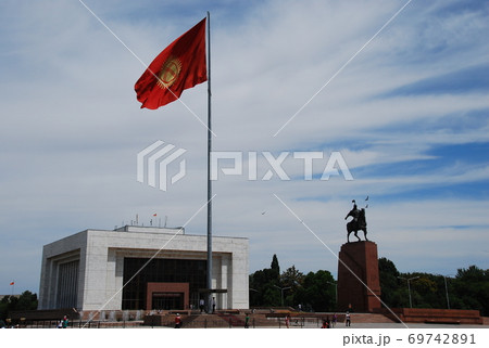 旧ソ連 国旗の写真素材