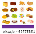 スイーツ 和菓子 アイコンのイラスト素材