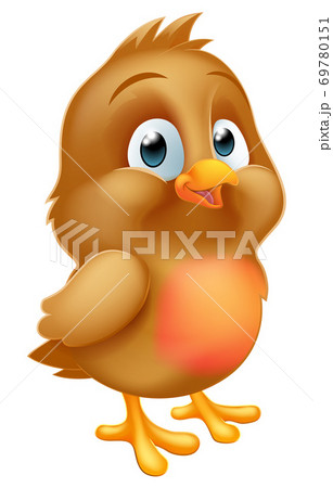 コマドリ 鳥 マンガ ベクトルのイラスト素材 - PIXTA
