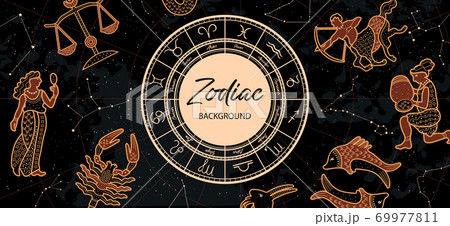 さそり座 シンボルマーク 蠍座 星座記号のイラスト素材