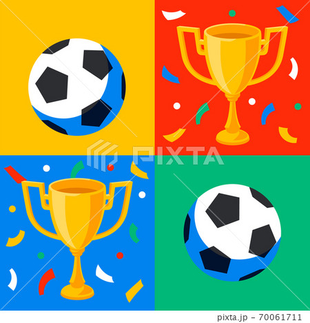 コップ サッカー トロフィー トロフィのイラスト素材