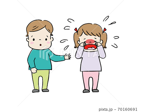 声を掛けるのイラスト素材