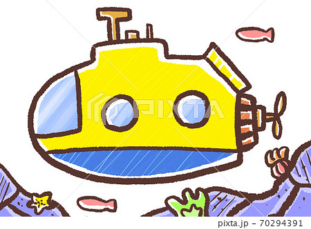 潜水艦のイラスト素材集 ピクスタ