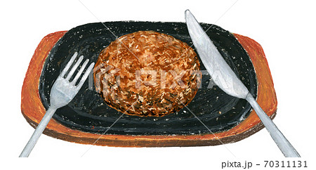 ハンバーグのイラスト素材集 ピクスタ