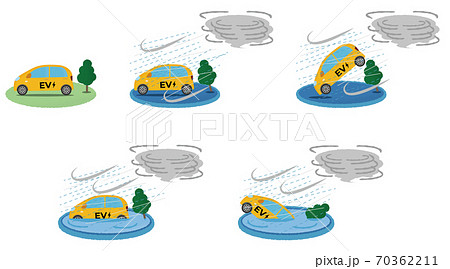 台風 嵐のイラスト素材集 ピクスタ