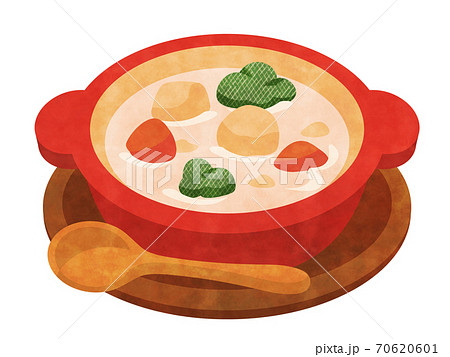 クリームシチューのイラスト素材
