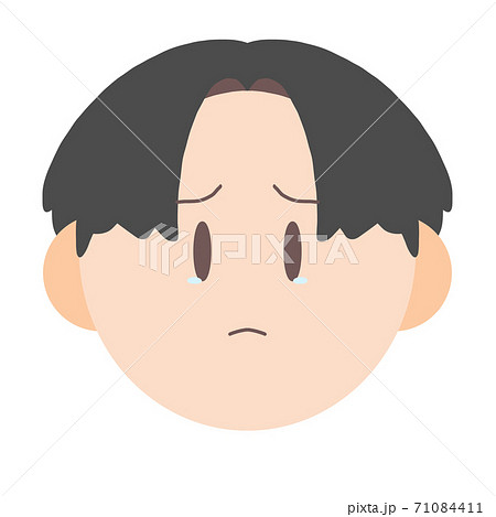悲しい 顔のイラスト素材 悲しい 顔のイラスト素材