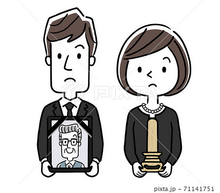 死者的肖像插圖素材