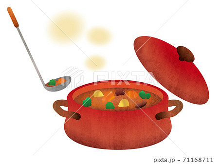 ビーフシチューのイラスト素材
