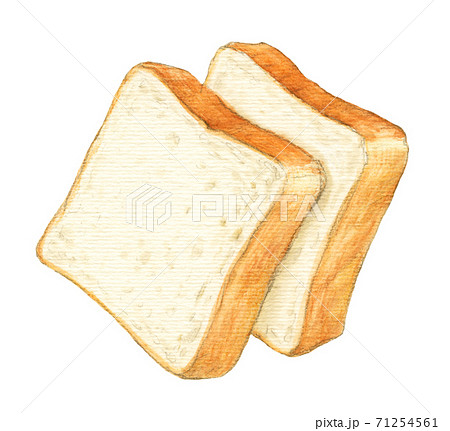 食パン かわいい イラスト パンの写真素材 Pixta