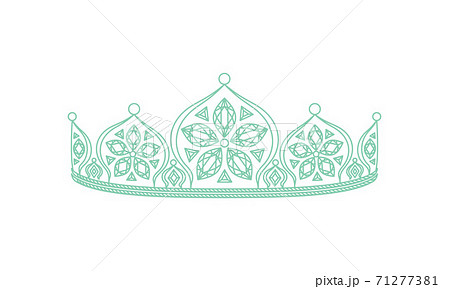 アンティーク クラウン 冠 王冠のイラスト素材
