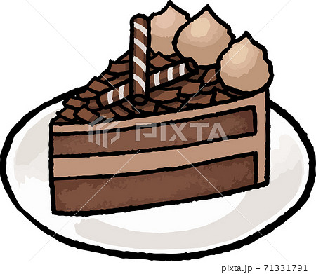 チョコレートケーキのイラスト素材集 ピクスタ