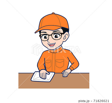 工場作業員のイラスト素材
